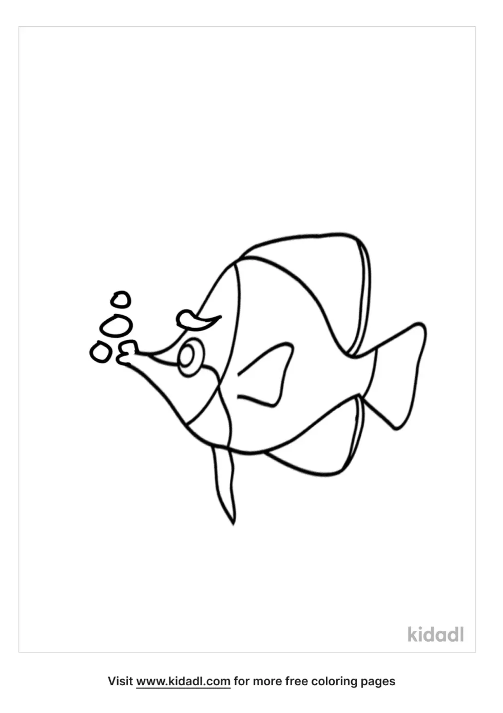 Butterfly Fish Coloring Page