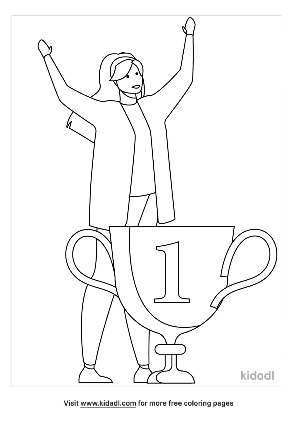 You're A Champion Because Coloring Page