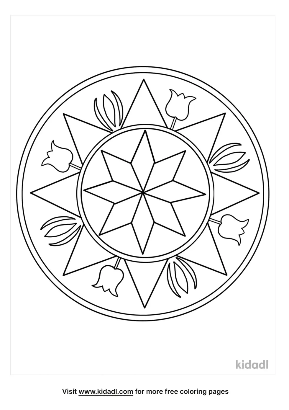 Pennsylvania Dutch Hex Signs Coloring Page