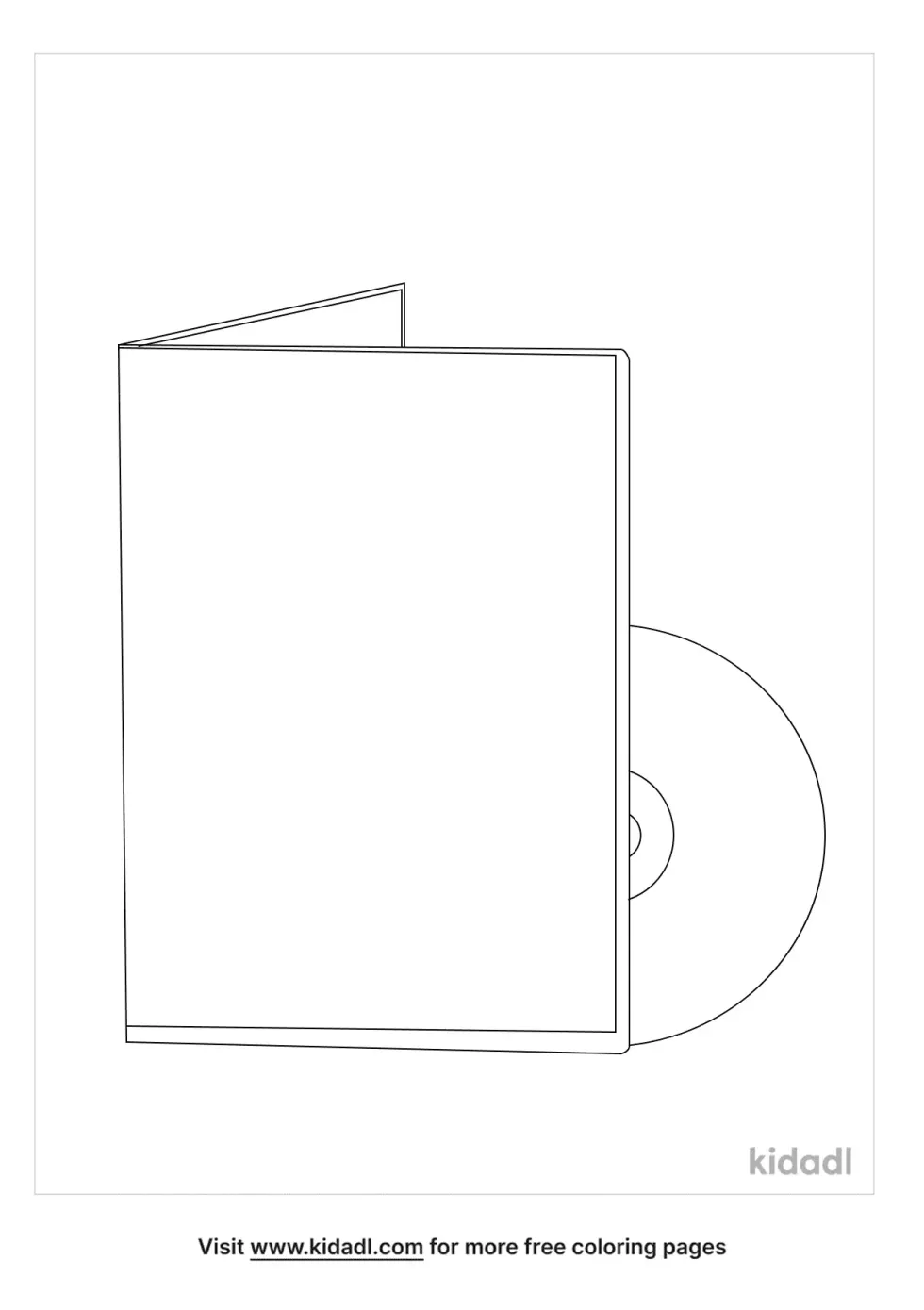 Dvd Case Coloring Page