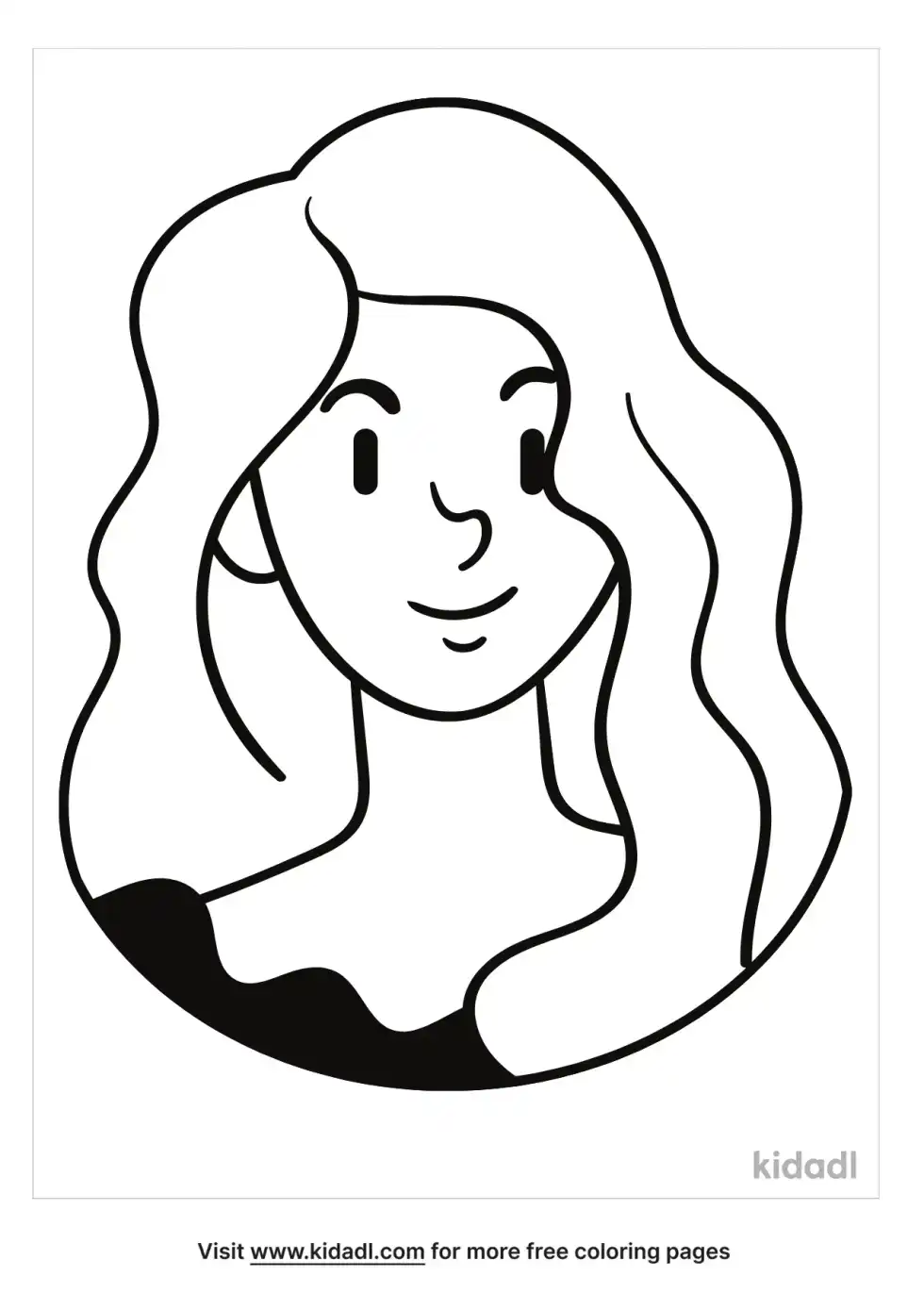 Hair Coloring Page