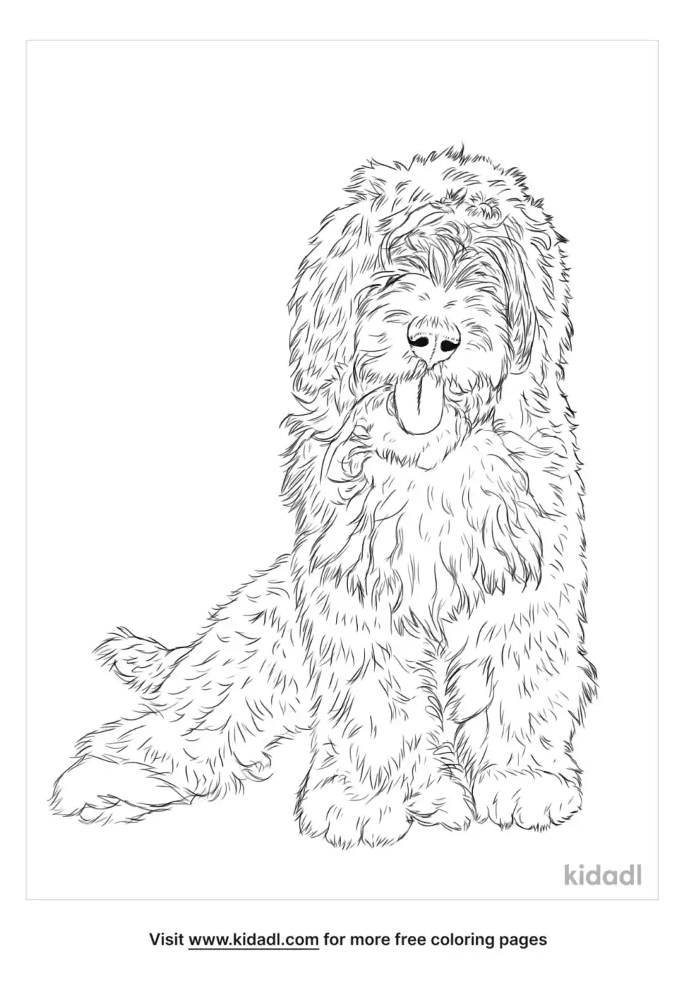 Sheepadoodle Coloring Page