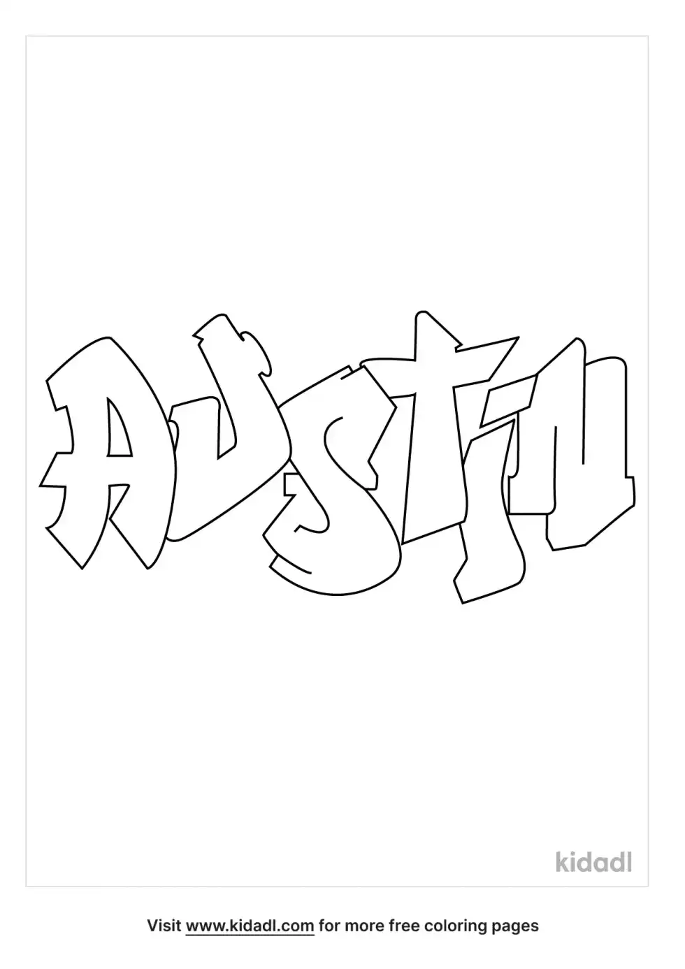 Austin Coloring Page