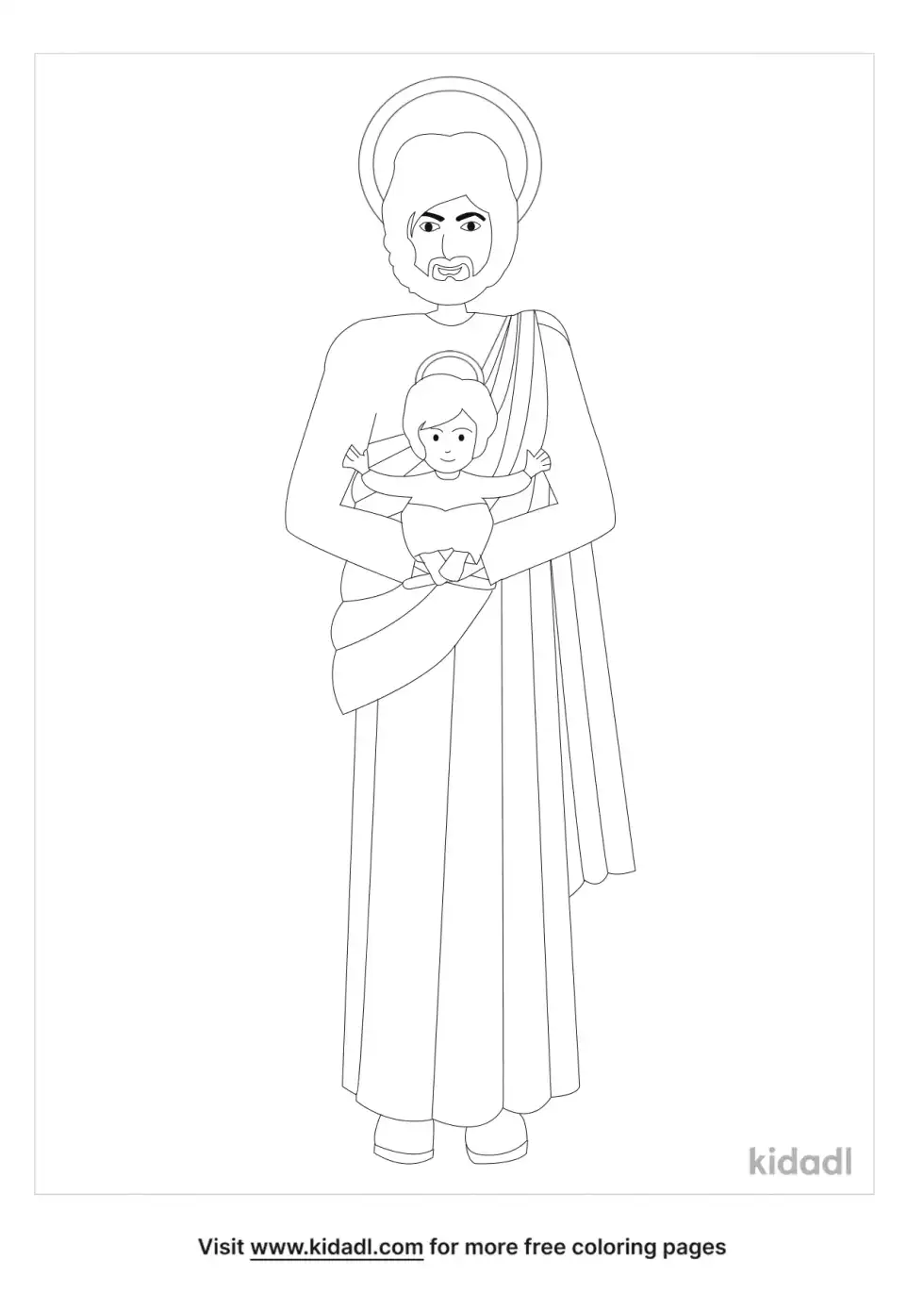 Saint Joseph Coloring Page