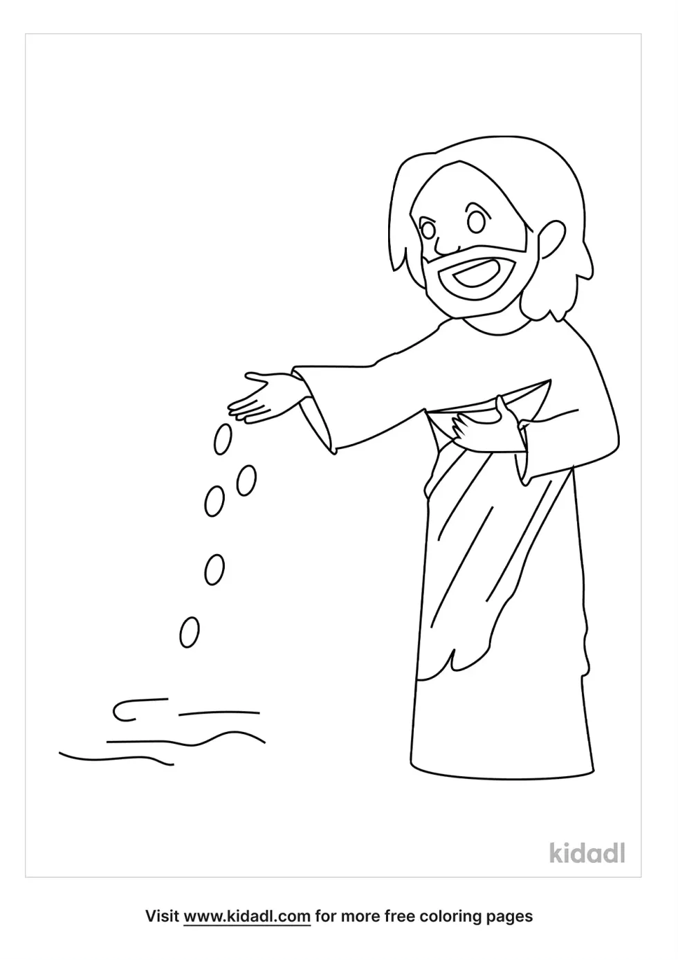 Sower Sows A Seed Coloring Page
