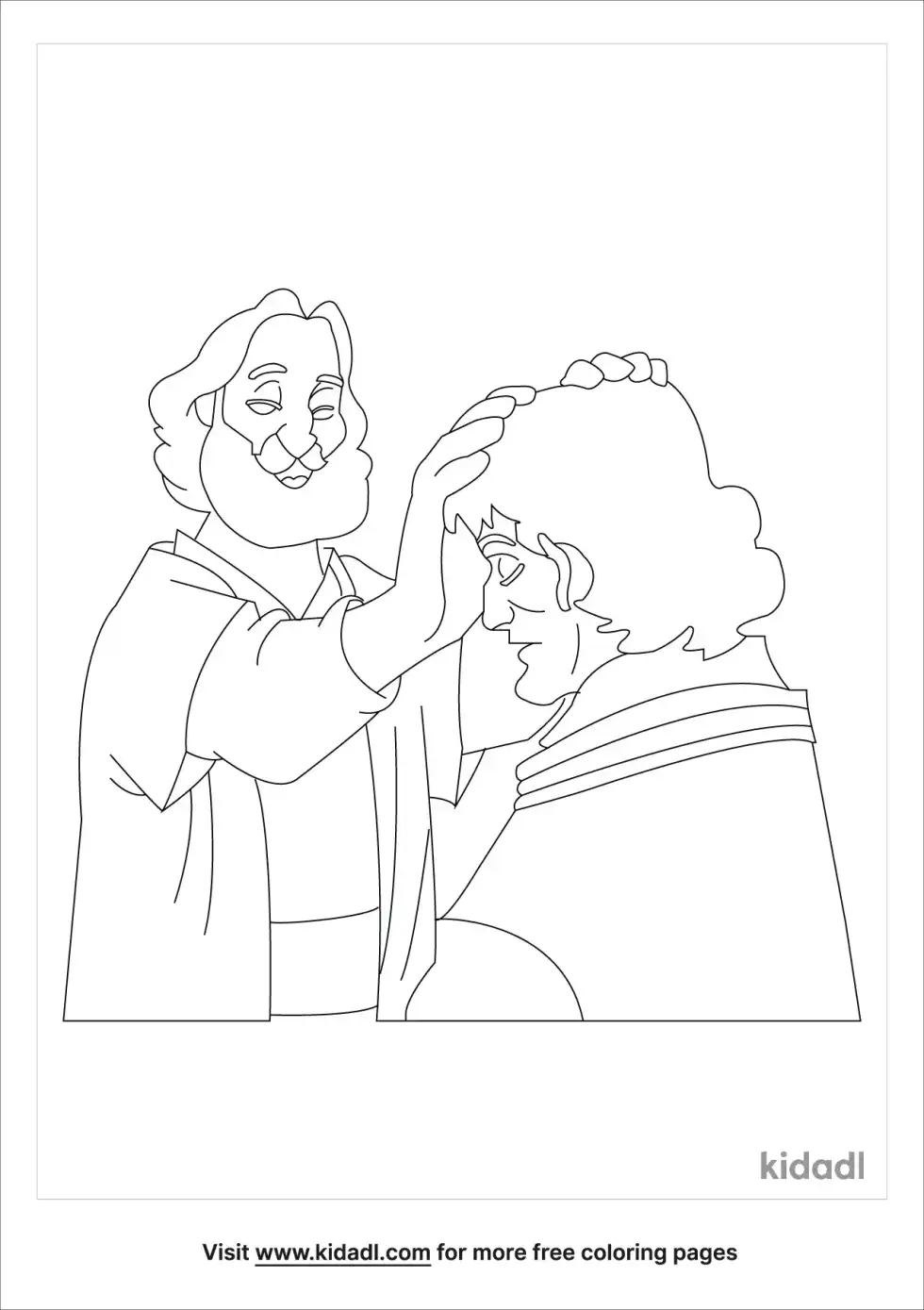 Ananias And Saul Coloring Page
