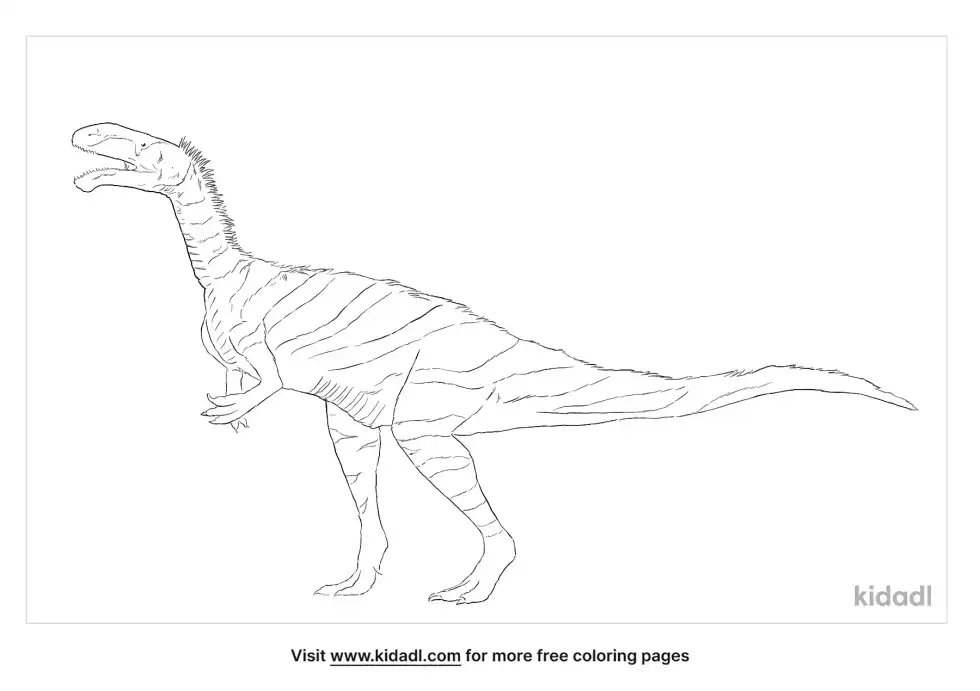 Noasaurus Coloring Page
