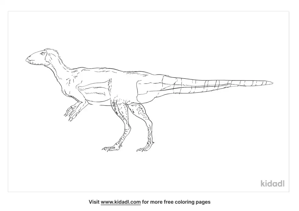Trinisaura Coloring Page