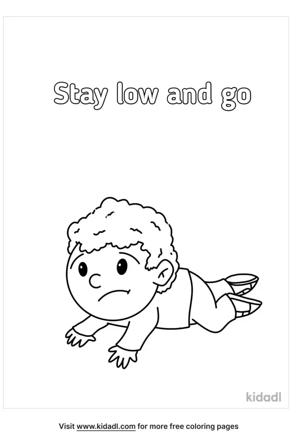 Stay Low And Go Coloring Page