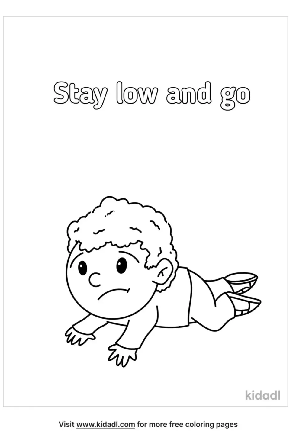 Stay Low And Go Coloring Page