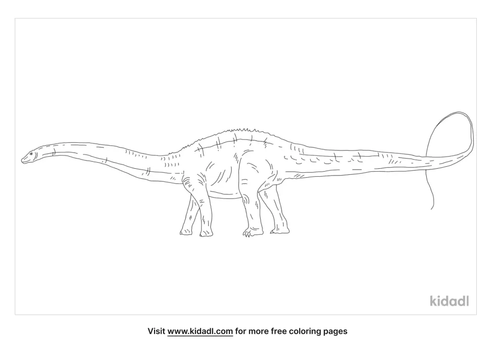Rebbachisaurus Coloring Page