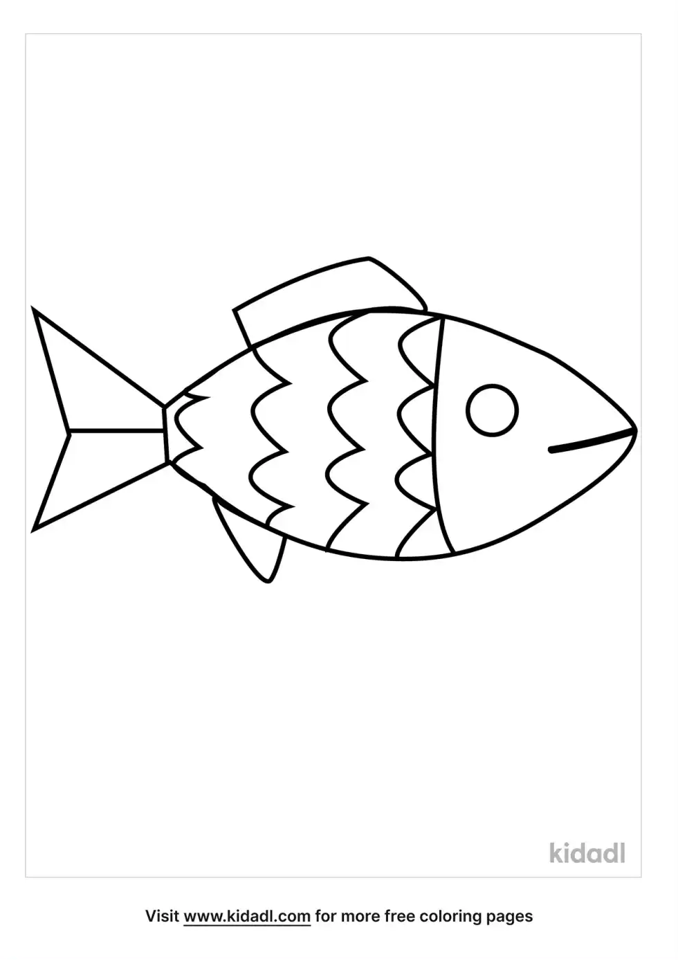 Fish Outline Coloring Page