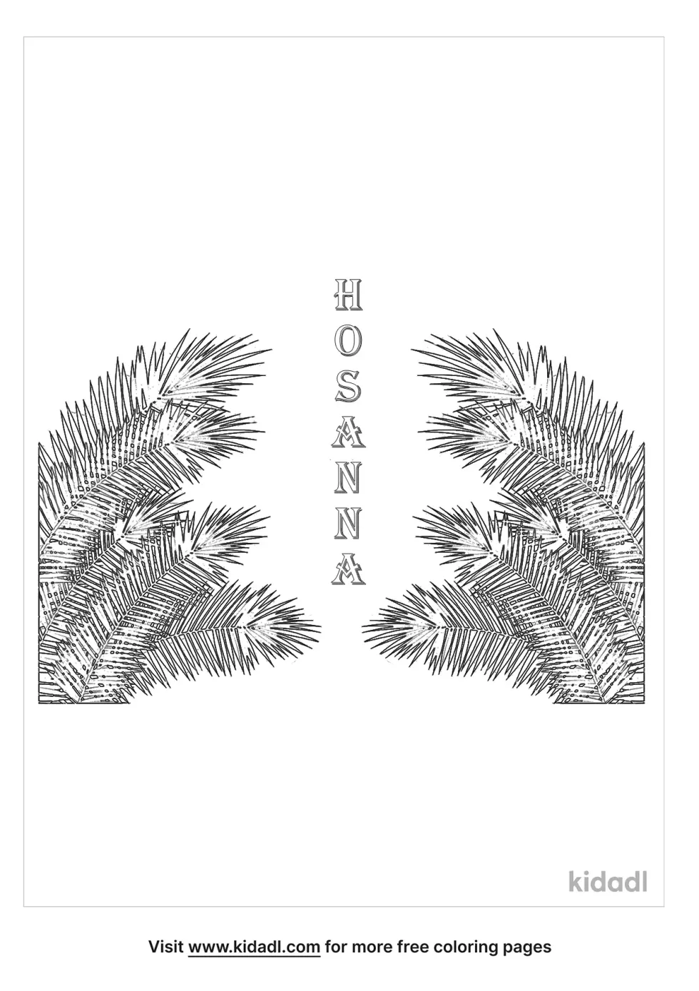 Hosanna Coloring Page