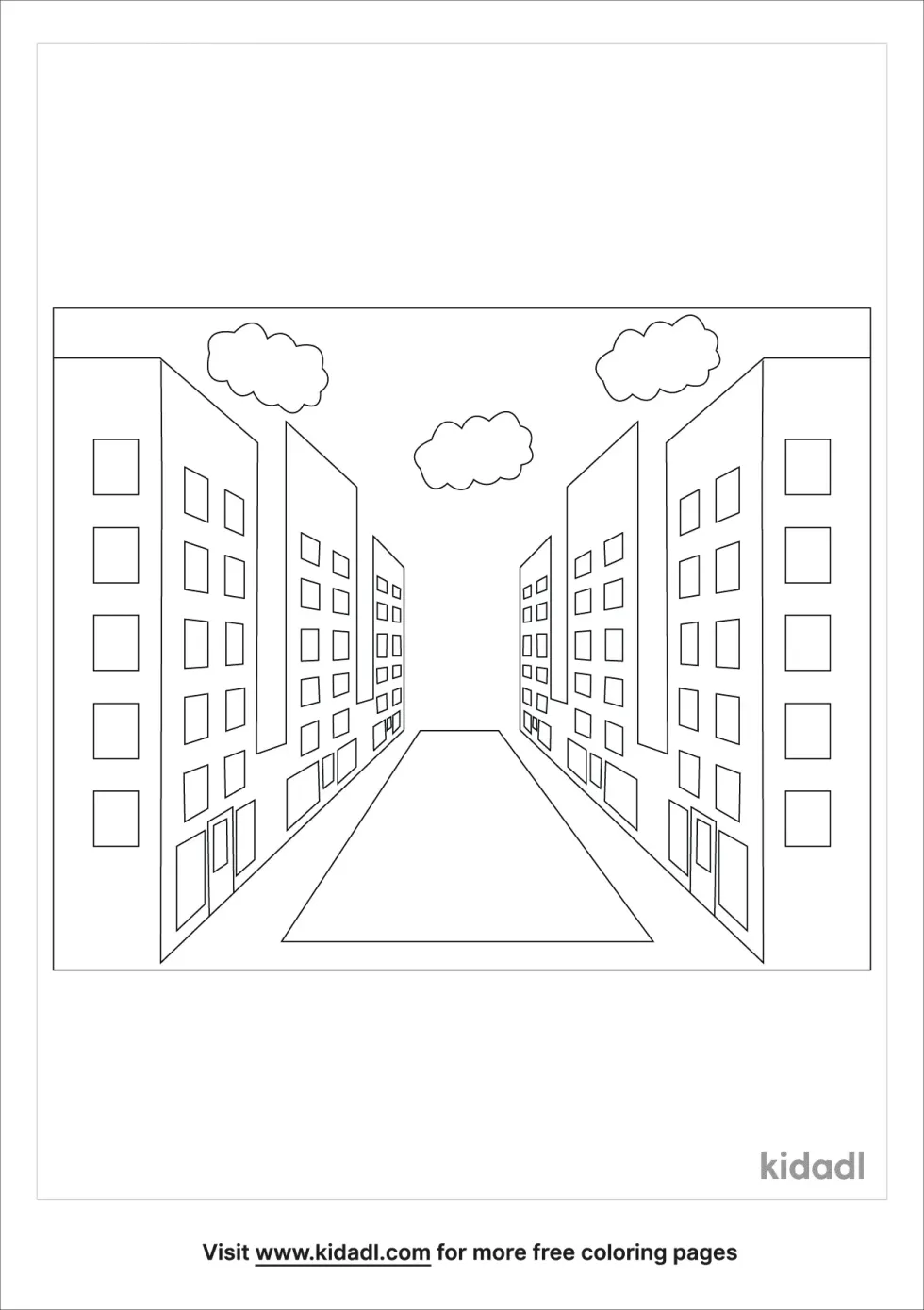 Perspective Coloring Page | Kidadl