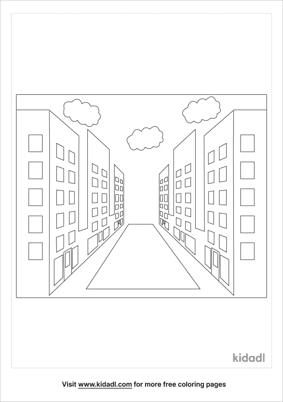 Perspective Coloring Page