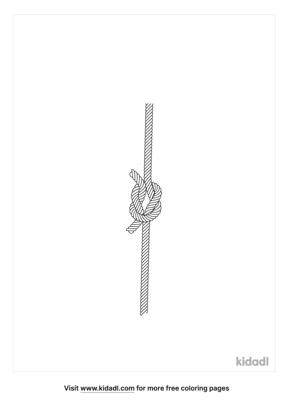 Tie Two Pieces Of String Together Coloring Page