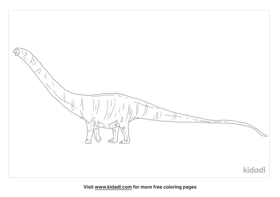 Dinheirosaurus Coloring Page