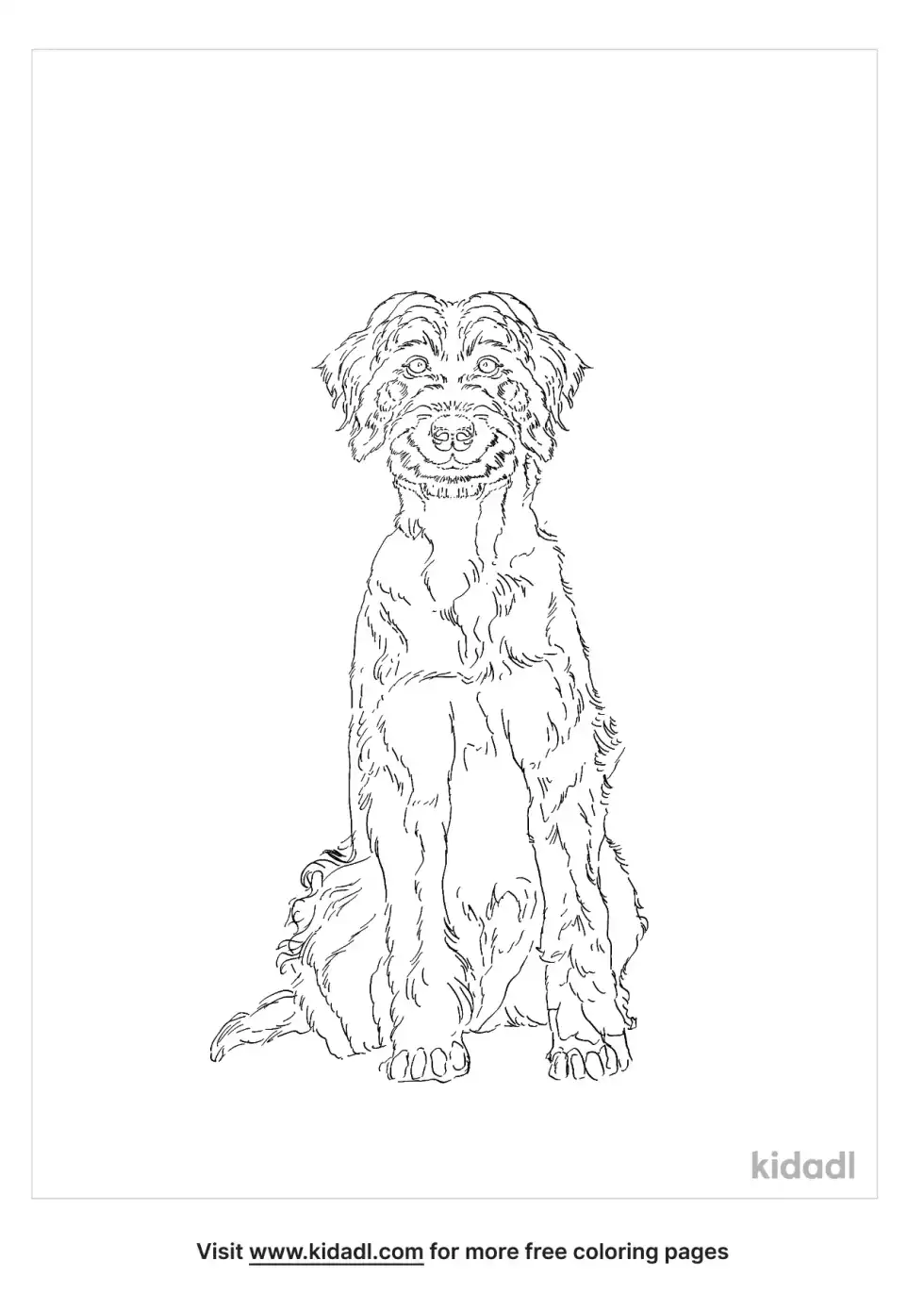 German Shepherd Poodle Mix Coloring Page