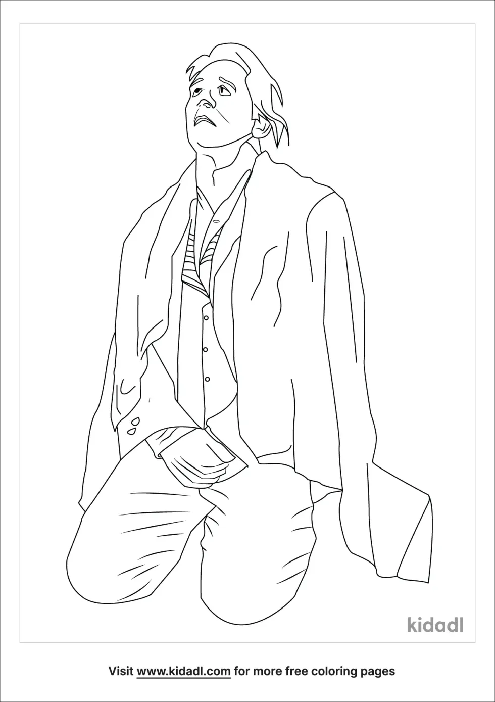 Joseph Smith Praying Coloring Page