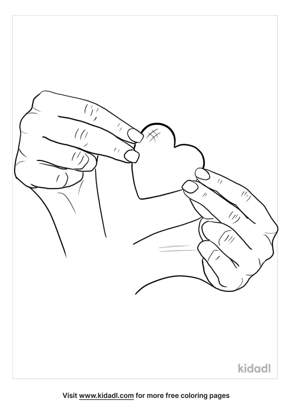 God Looks At The Heart Coloring Page