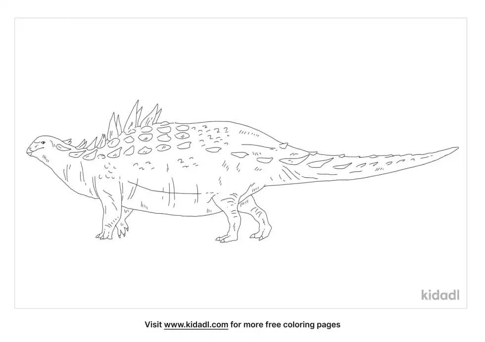 Hoplitosaurus Coloring Page