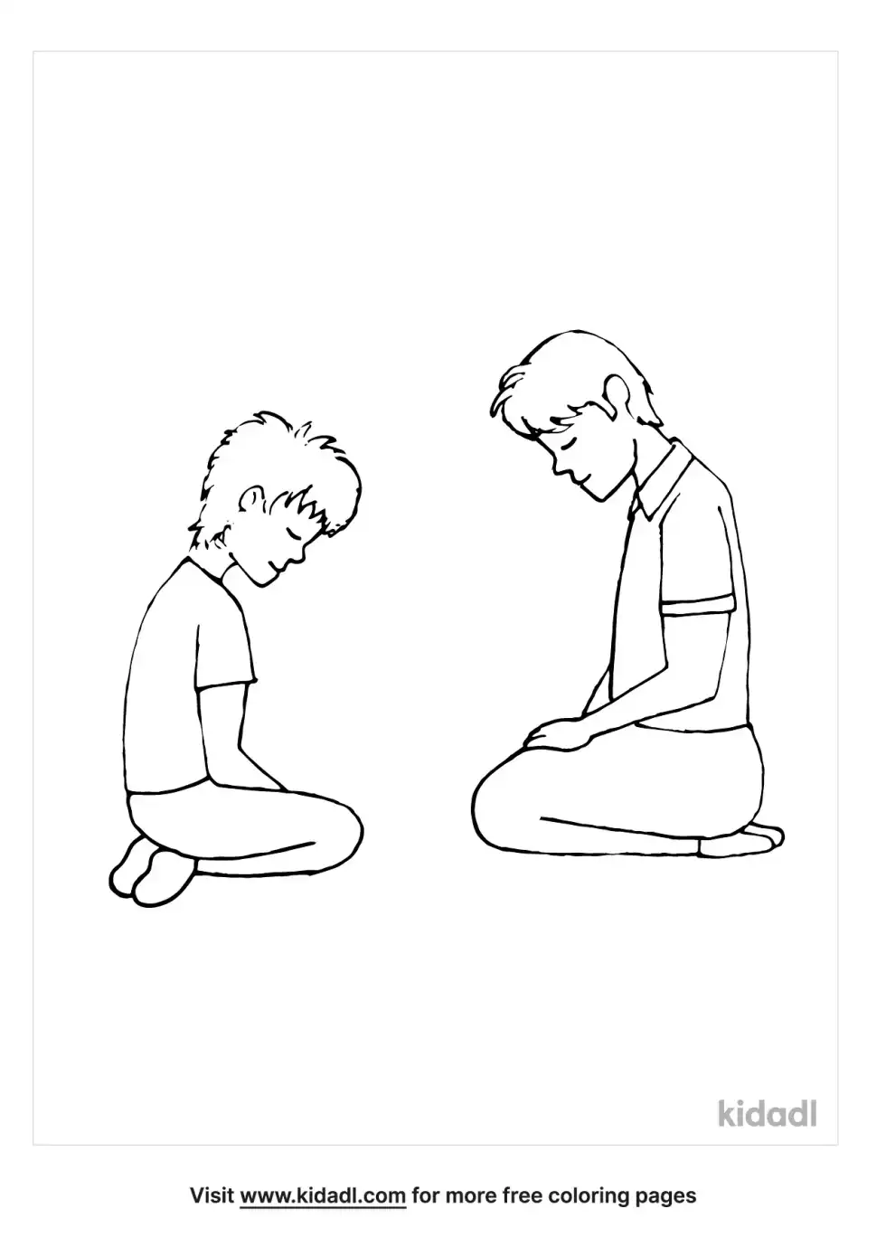 Forgiving My Brother Coloring Page