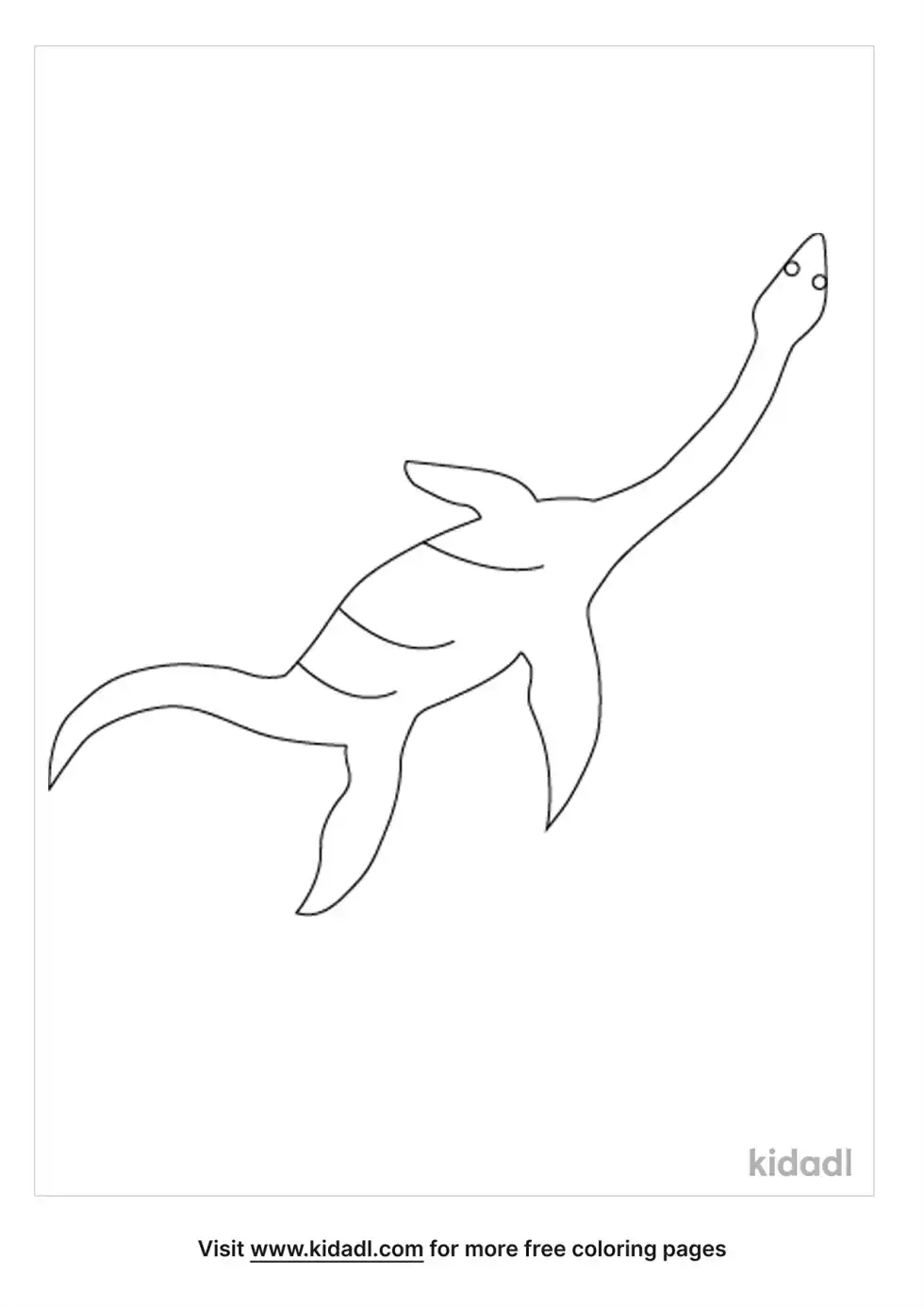Plesiosaurus Coloring Page