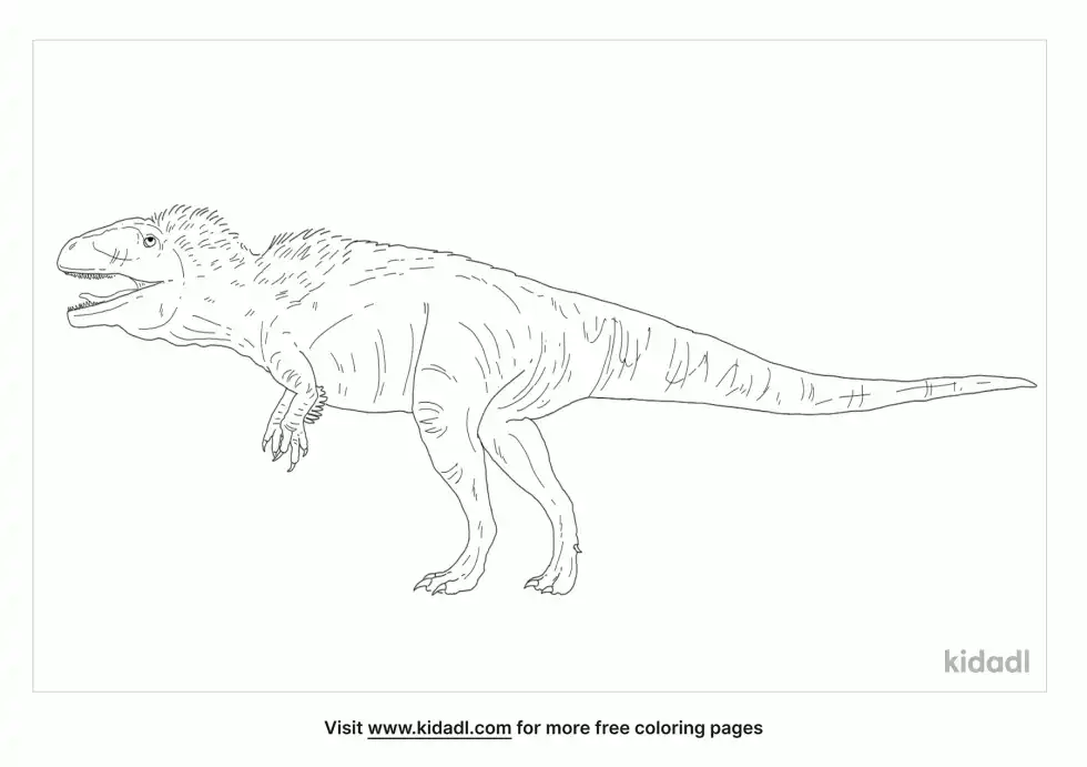 Shaochilong Coloring Page