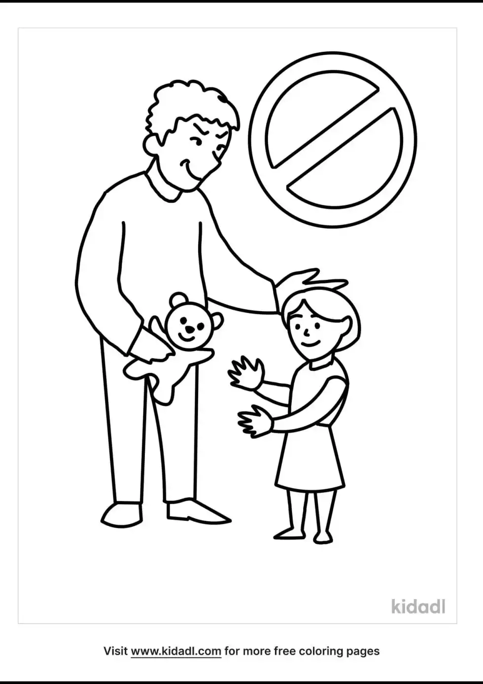 Stranger Danger Coloring Page