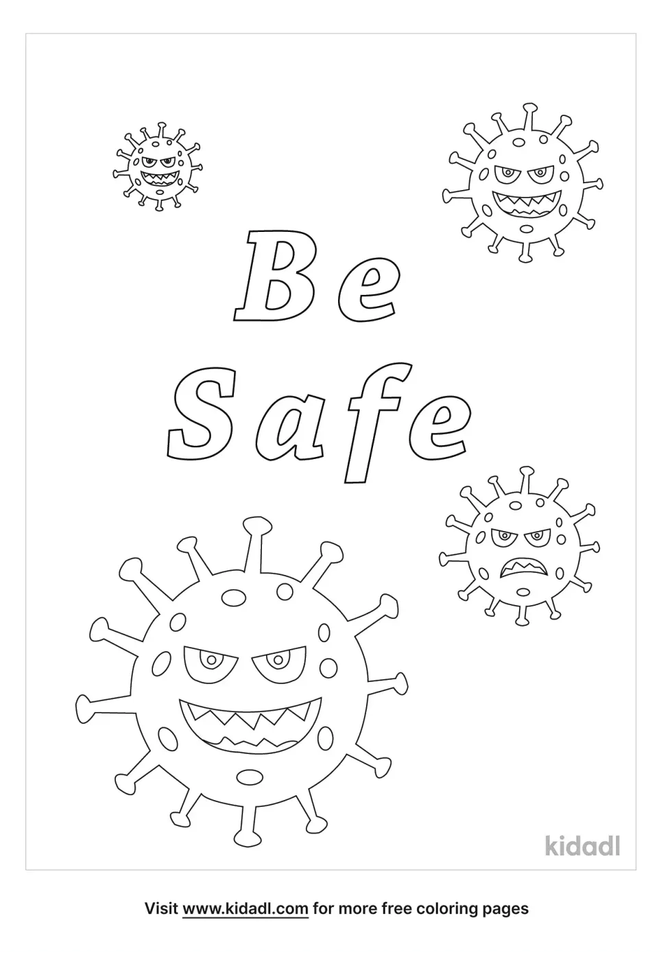 Be Safe Coloring Page
