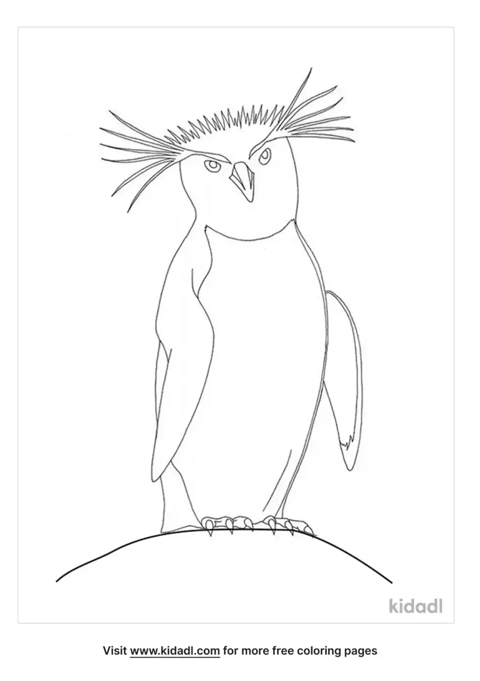 Rockhopper Penguin Coloring Page