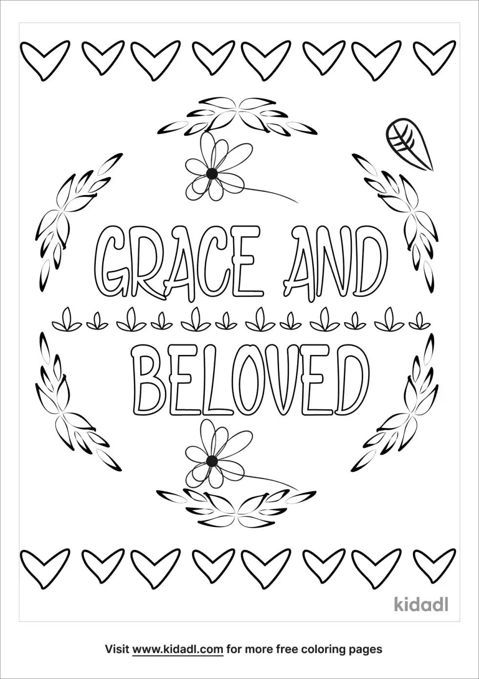 Grace And Beloved Coloring Page