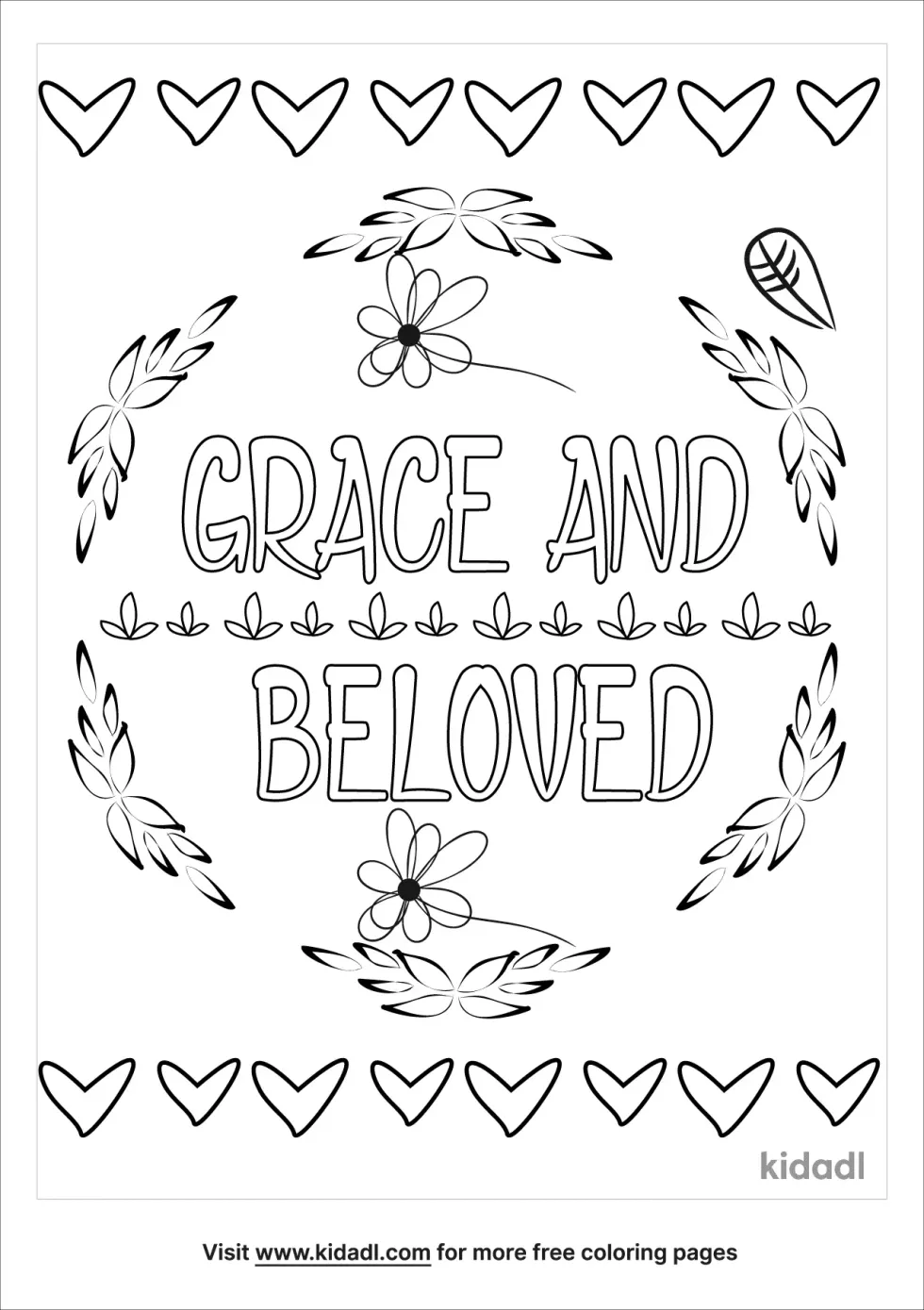 Grace And Beloved Coloring Page