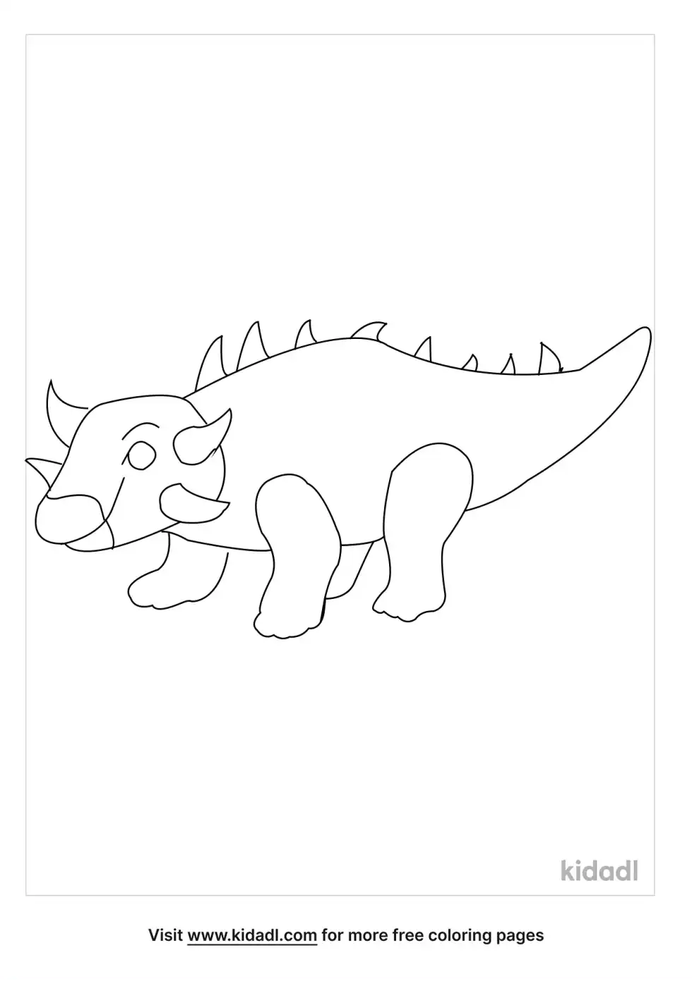 Euoplocephalus Coloring Page