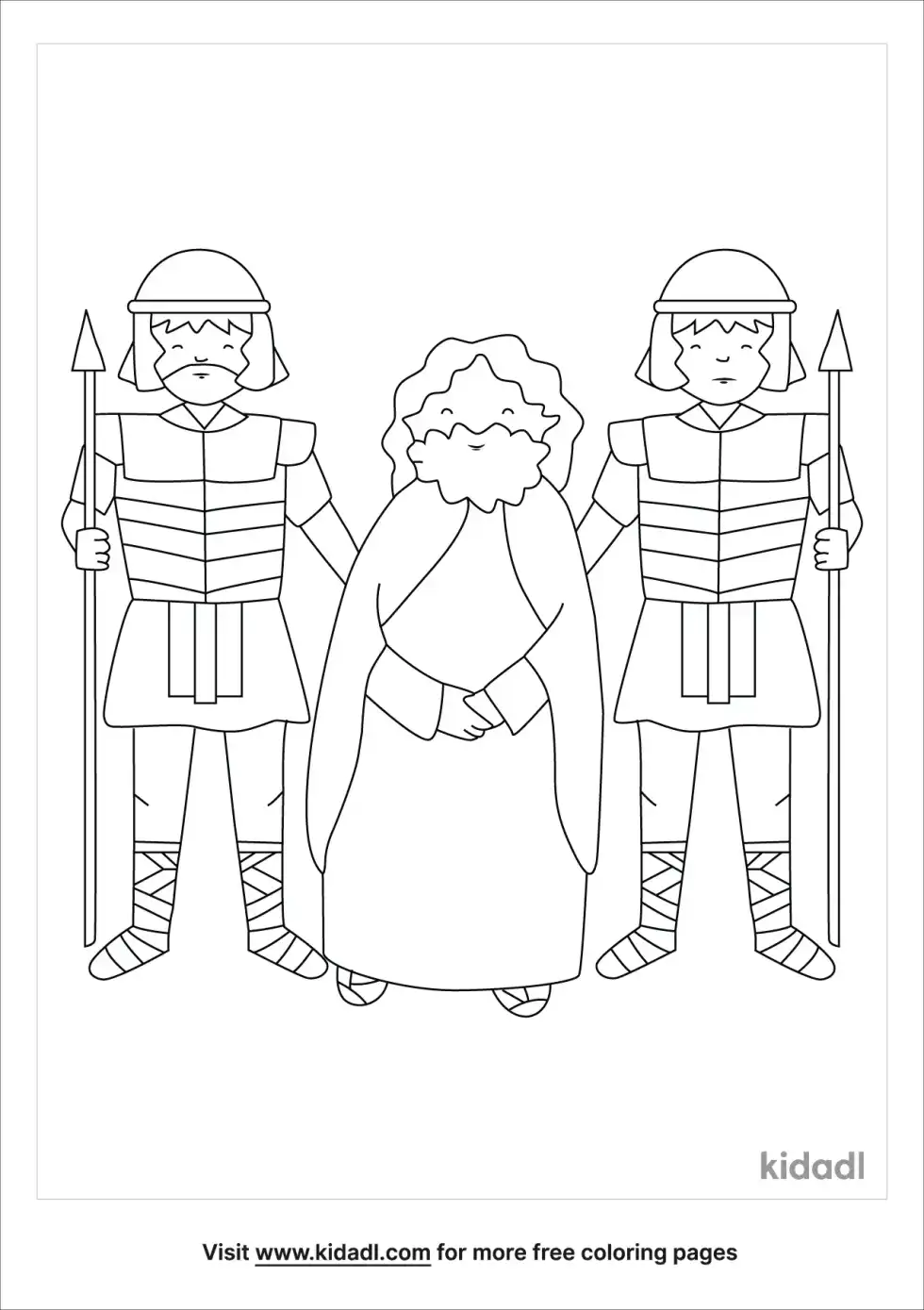 Jesus Arrested Coloring Page