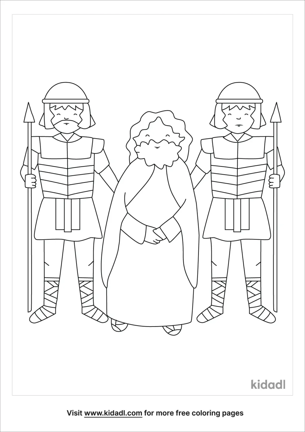 Jesus Arrested Coloring Page