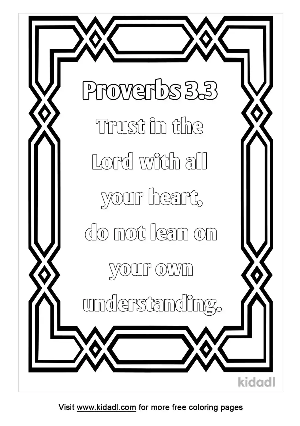 Proverbs 3:3 Coloring Page