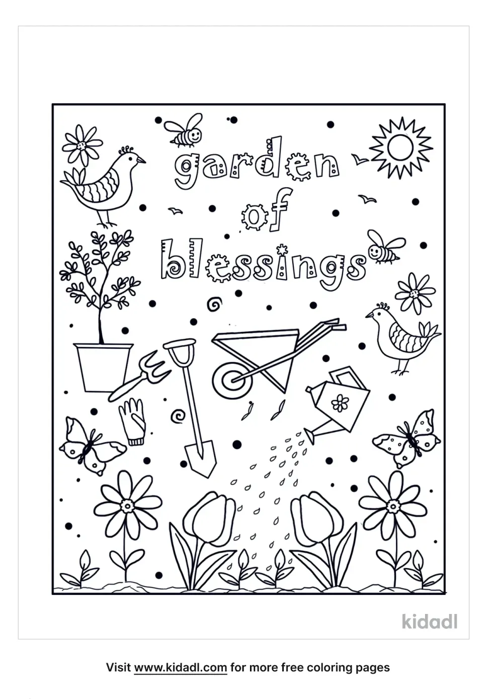 Garden Of Blessings Doodle 