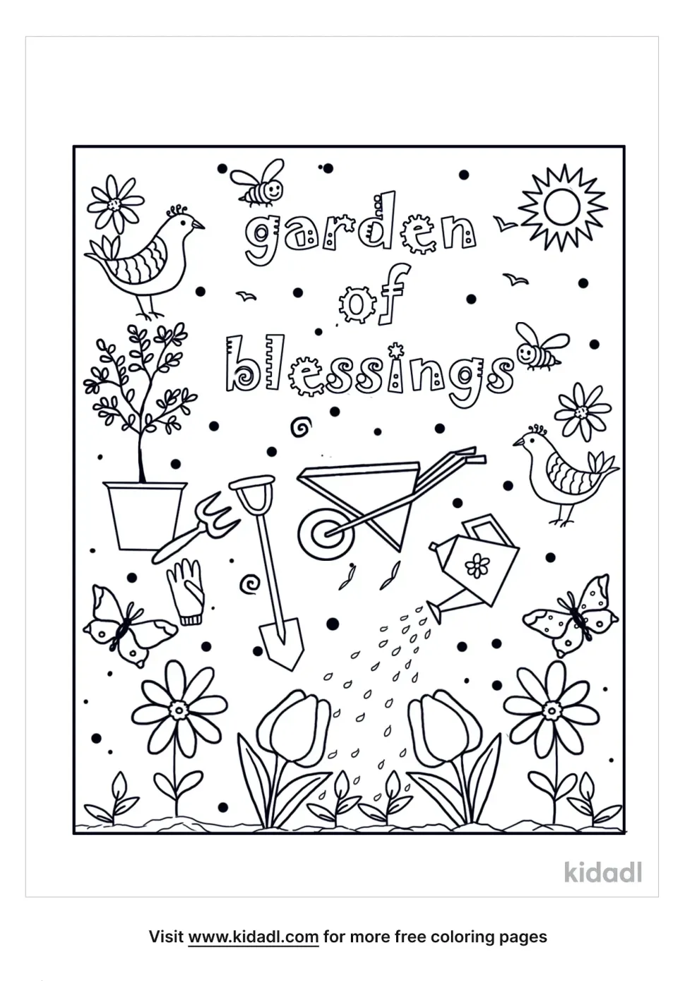 Garden Of Blessings Doodle