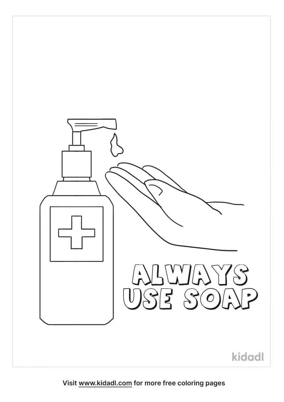 Always Use Soap Coloring Page
