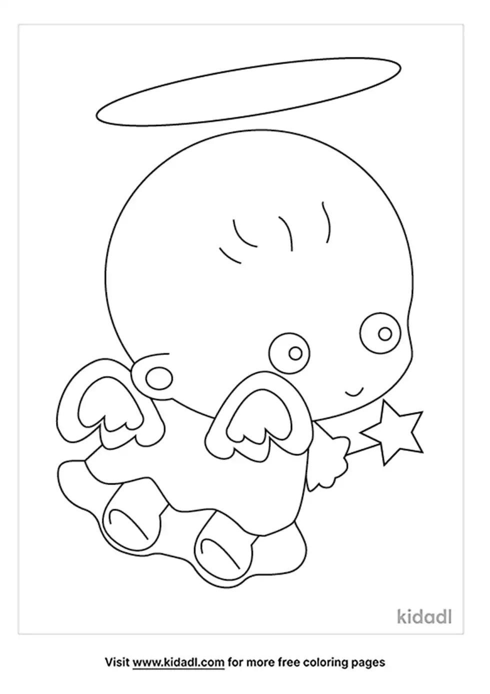 Baby Angel Coloring Page