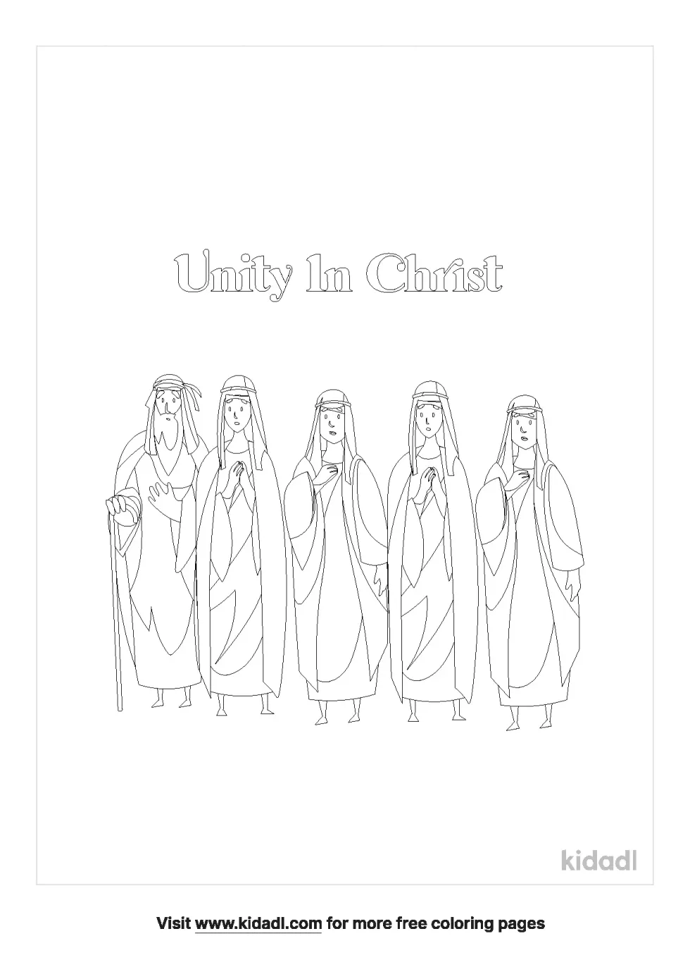Unity In Christ Coloring Page