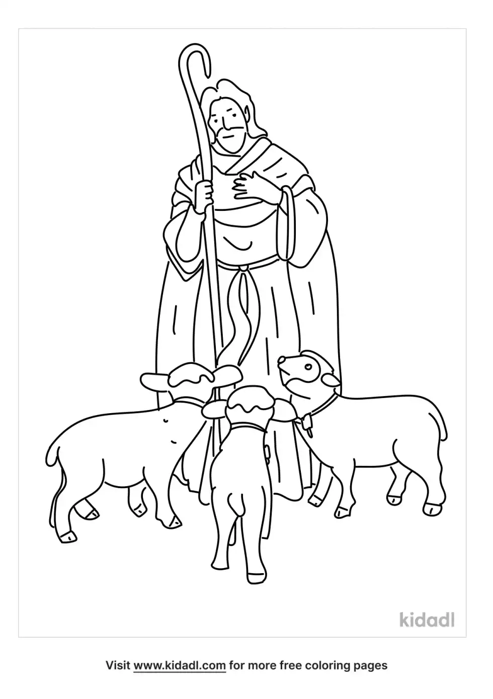 Psalm 23 Coloring Page