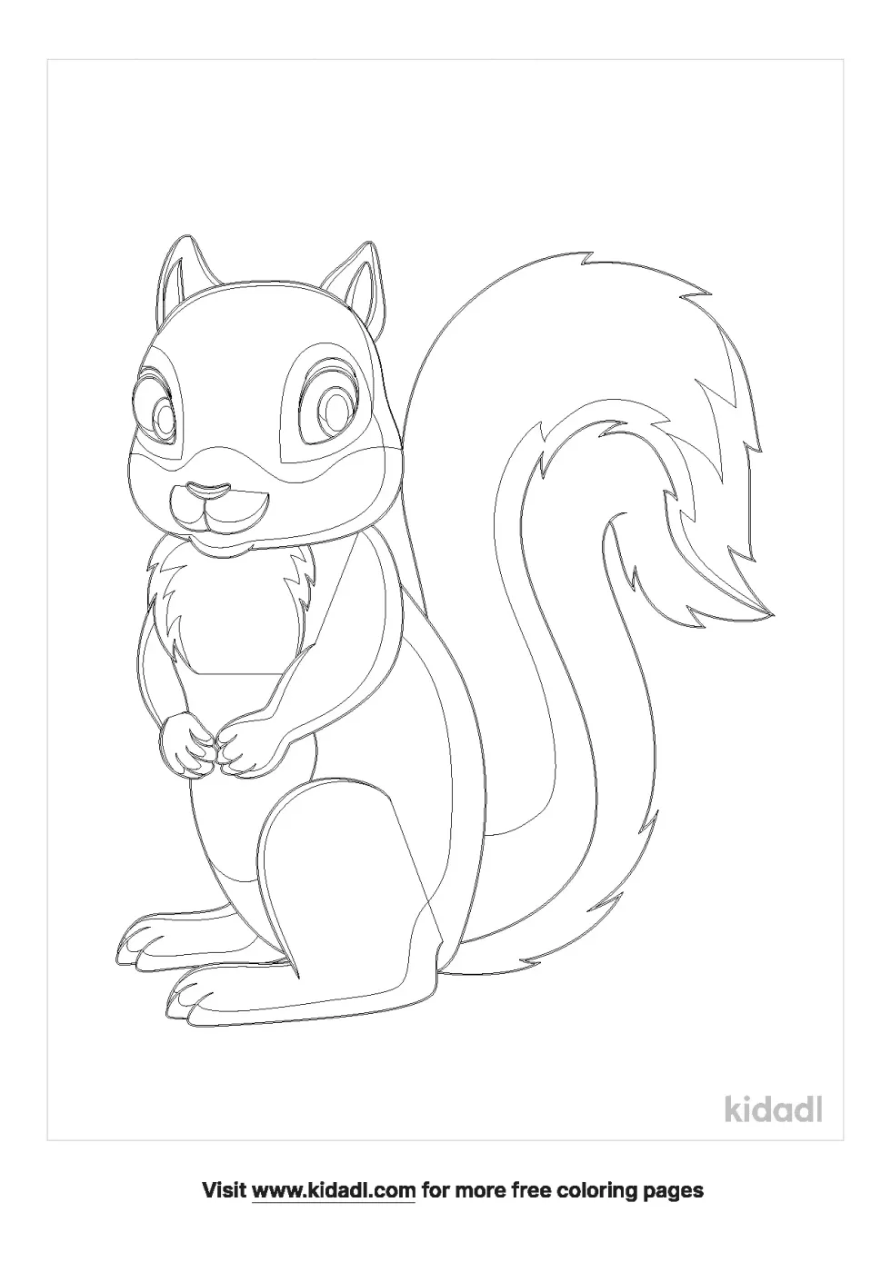 Albert And Kaibab Squirrels Coloring Page