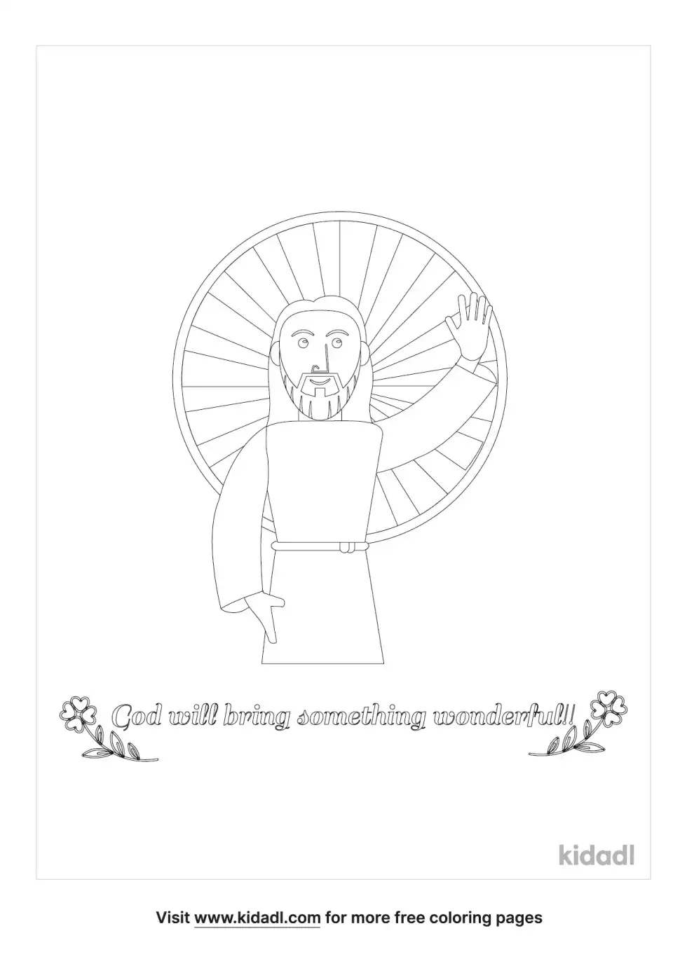 God Will Bring Something Wonderful Coloring Page