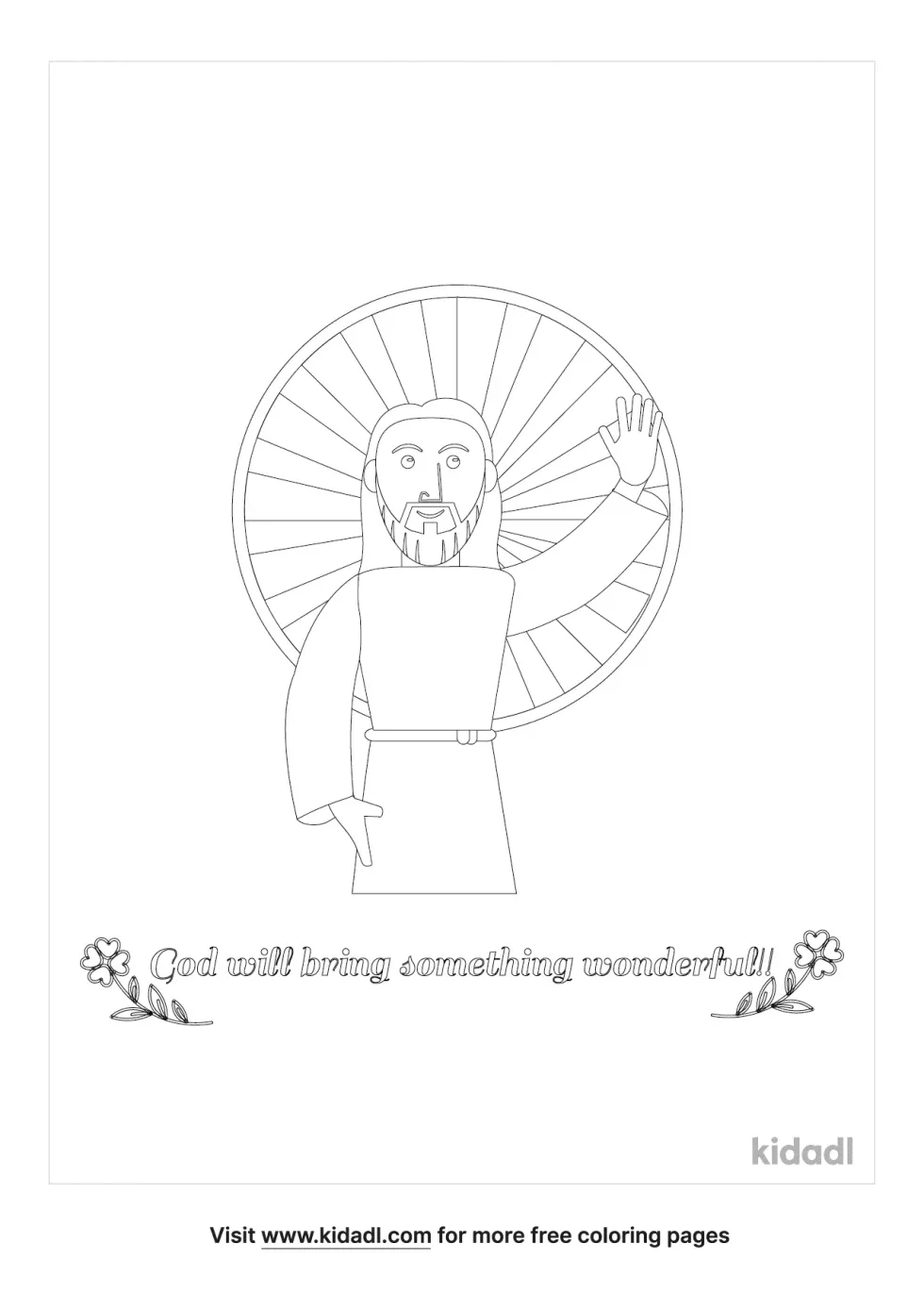 God Will Bring Something Wonderful Coloring Page