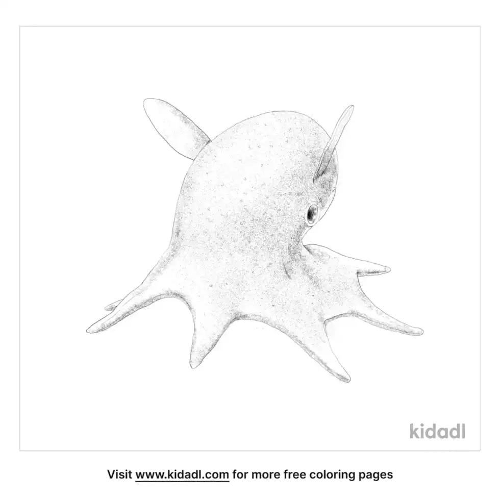 Dumbo Octopus Coloring Page