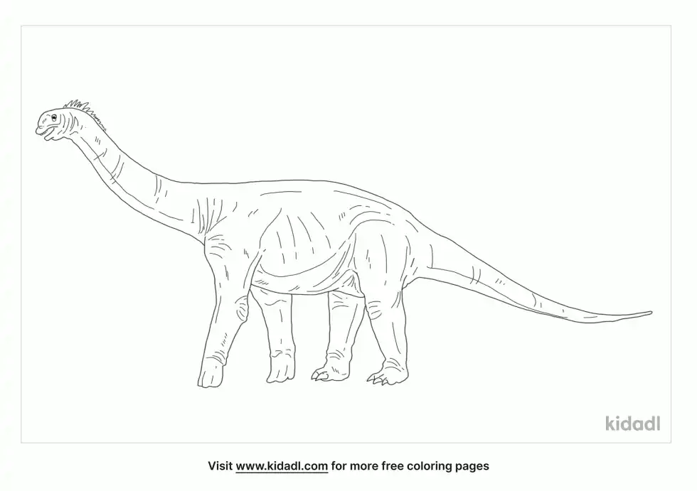 Pleurocoelus Coloring Page