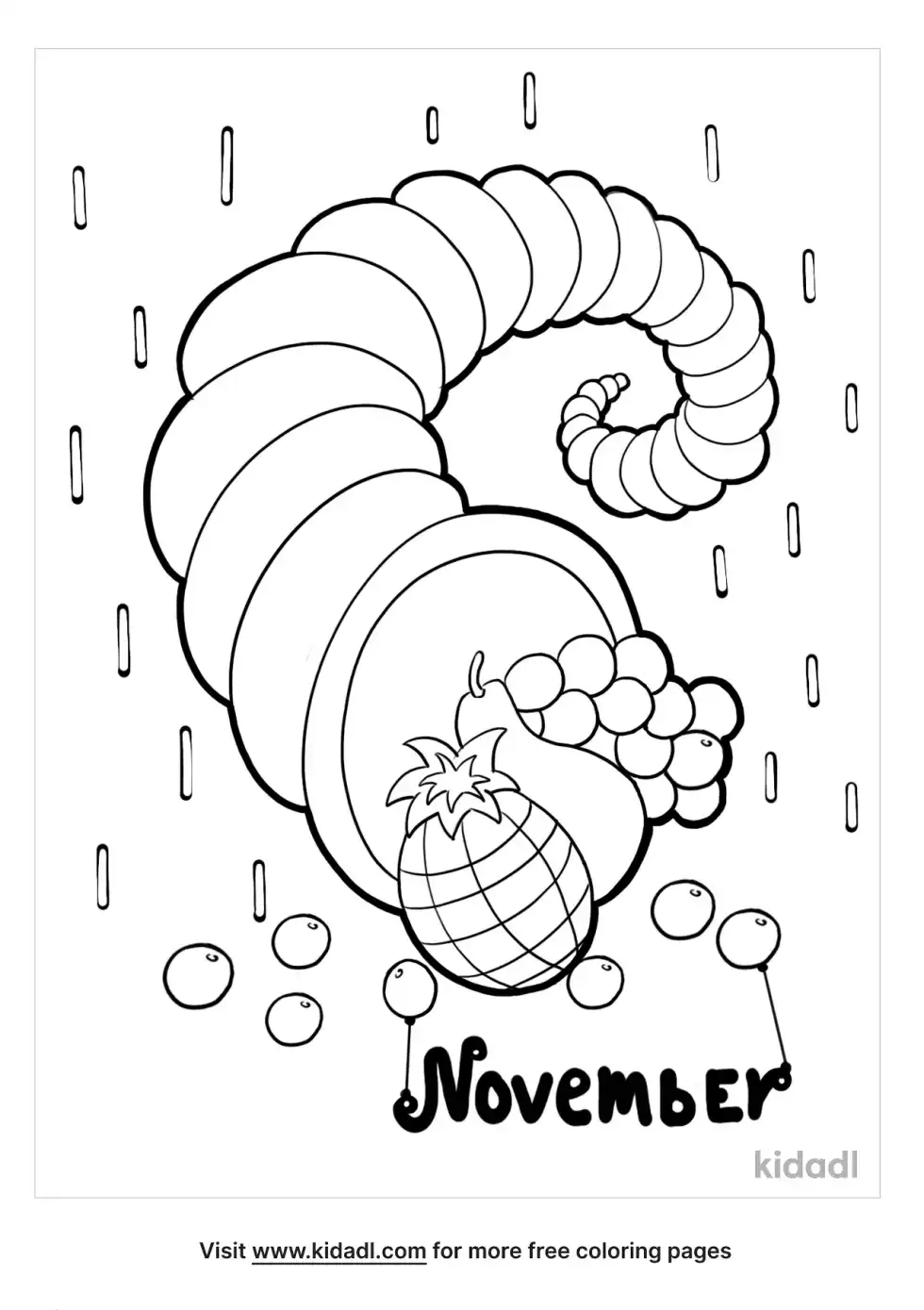 November Coloring Page