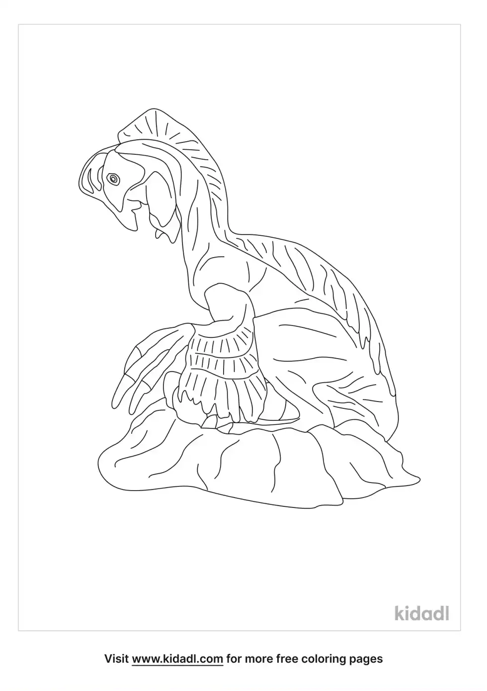 Oviraptor And Nest Coloring Page